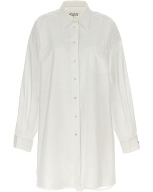 Maison Margiela Robe Chemisier - Blanc