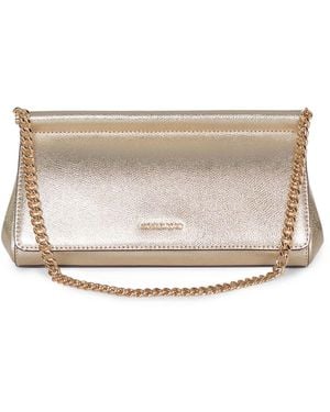 Michael Kors 'Carmine' Handbag Made Of Hammered Leather - Natural