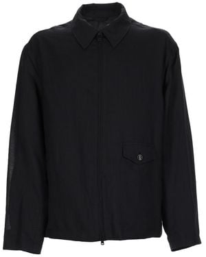 Our Legacy Solid Shirt Collar Jacket - Black