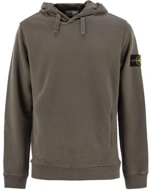 Stone Island Cotton Hoodie - Grey