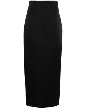KHAITE The Loxley High-Waisted Skirt - Black