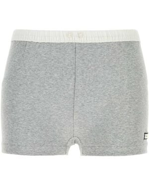 Entire studios Stretch Cotton Shorts - Grey