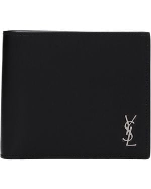 Saint Laurent Wallet Leather - Black