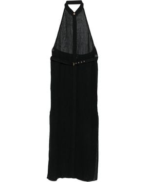 LeKasha Dress With Open Back - Black