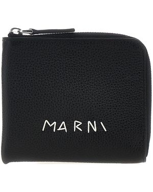 Marni Billetera del logotipo de - Negro