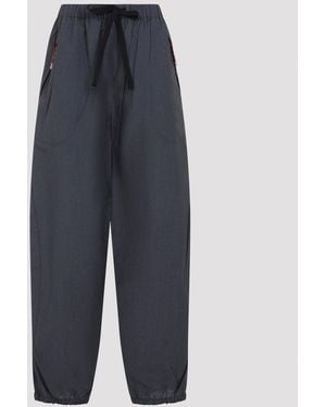 Prada Wool Trousers - Blue