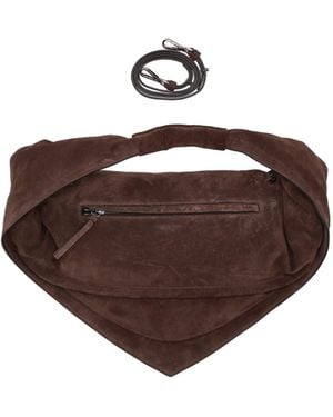 FEDERICO CINA Maxi Tortellino Tote Bag Swede - Brown