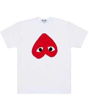 COMME DES GARÇONS PLAY Katoenen T-shirt - Rood