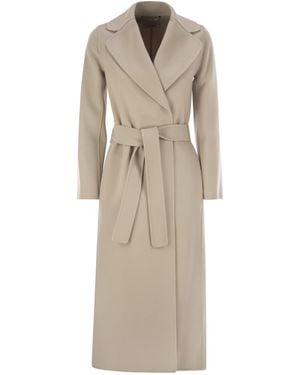 Max Mara Poldo Wool Coat - Natural