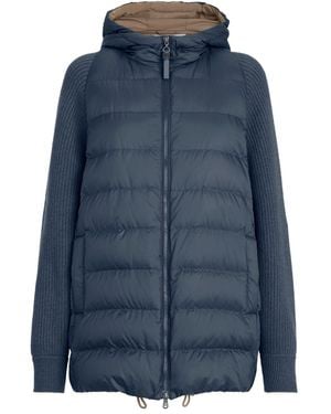 Brunello Cucinelli Nylon Short Down Jacket - Blue