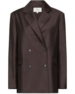 Loulou de Saison Donau Lds Tailored Jacket - Brown
