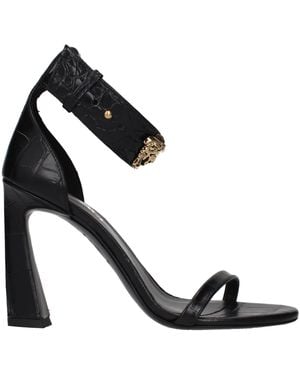 Versace Sandals Leather - Black