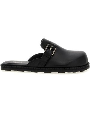 Moschino 'Birky' Sabots - Negro