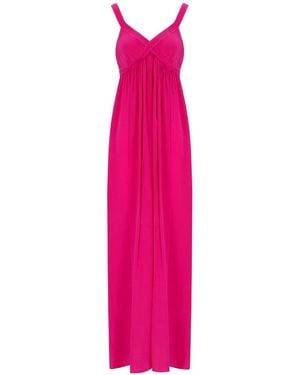 Essentiel Antwerp Jacobean Long Dress - Pink