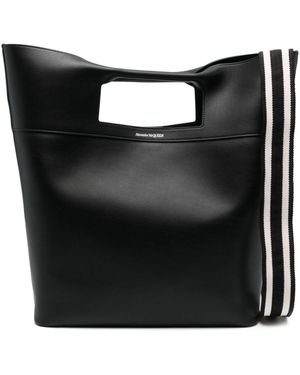 McQueen Shopper Met Logoprint - Zwart