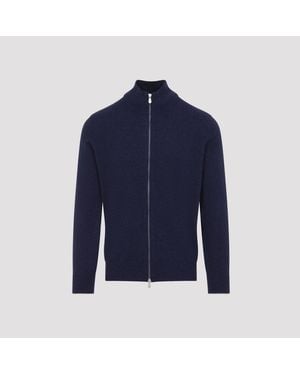 Brunello Cucinelli Cardigan entièrement zippé - Bleu