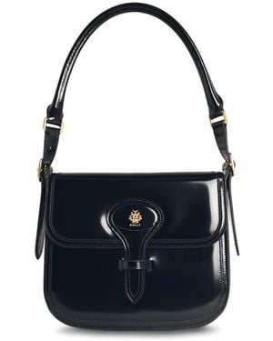 Bally 'Beckett' schwarzer Lear -Gitterbeutel - Blau