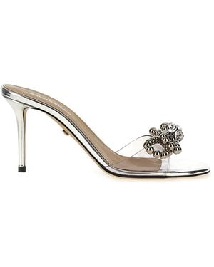 Mach & Mach Stud Bow Sandali-Donna - Metallizzato