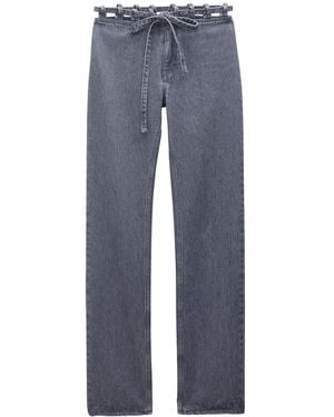 Filippa K Lace Waist Jeans Clothing - Blue