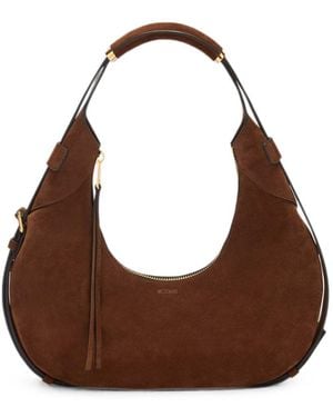Moschino Schultertasche Aus Wildleder - Braun