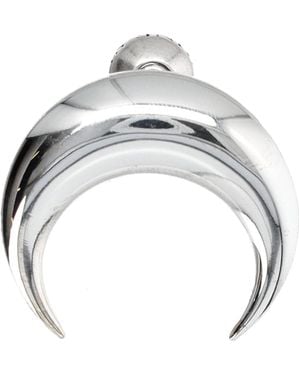 Marine Serre Moon Earring Large - White