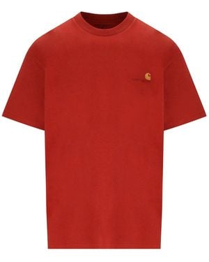 Carhartt S/S American Script Oxide T Shirt - Red