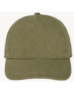 Saint Laurent Casquette Logo Relie - Grün