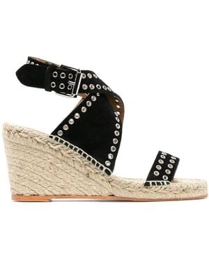 Isabel Marant Iriane Wedge Sandals - Black