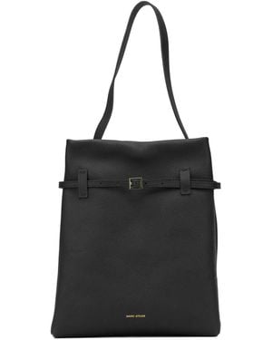 MANU Atelier "Tote Du Jour" Medium Shoulder Bag - Black