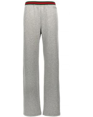 Gucci Web Tape Joggers - Grau
