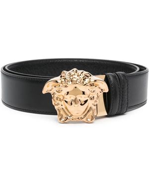 Versace La Medusa Ledergürtel - Schwarz