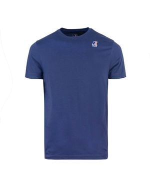 K-Way T -Shirt Le Vrai Eduard Blu - Blau