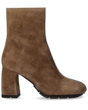 Ash Eclat Heeled Ankle Boot - Brown