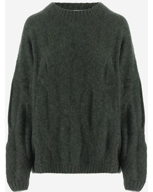 Allude Cashmere And Silk Jumper - Green