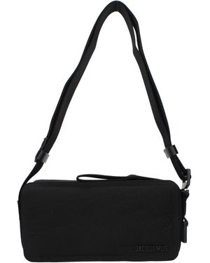 Jacquemus Crossbody Bags Horizontal Cord Fabric - Black