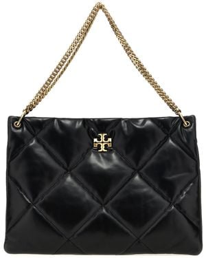 Tory Burch 'Kira Diamond Quilt Hobo' Einkaufstasche - Schwarz