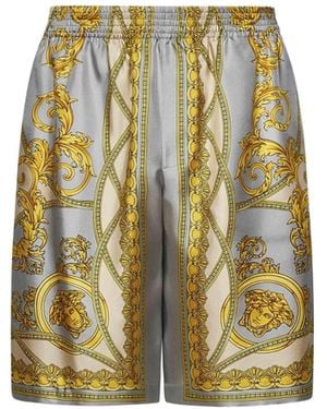 Versace La Coupe Desiux Silk Shorts - Groen