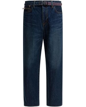 Sacai Jeans mit entspannter Passform - Blau