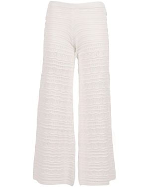 Ermanno Scervino Pantalone Crochet Cotton - White
