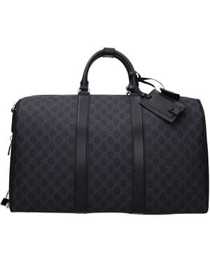 Gucci Duffle Bags Fabric - Black