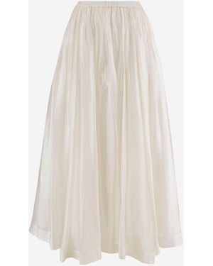 THE GARMENT Falda Larga En Mezcla De Viscosa - Blanco