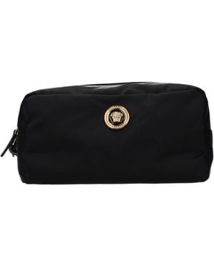 Versace Beauty Case Donna Fabric - Black