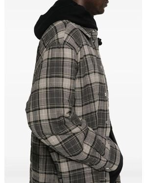 Off-White c/o Virgil Abloh Spray Arr Check Flan Padd Ove Dark - Black
