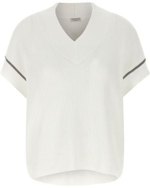 Brunello Cucinelli 'Monile' Jumper - White