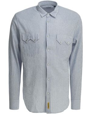 B.D. Baggies Camisa Casual "Rodeo Seersucker" - Azul