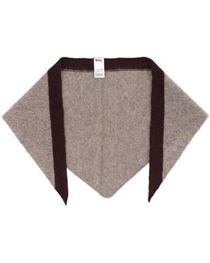 Margaret Howell "Tipped Scout" Scarf - White