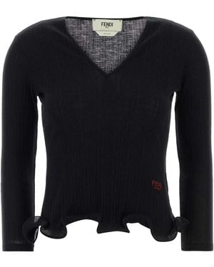 Fendi Wool Top - Black