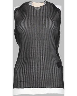 Circus Hotel Lurex Mini Top For - Grey