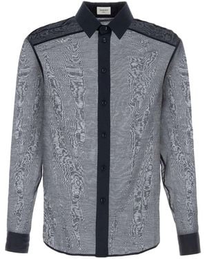 Saint Laurent Cotton Blend Shirt - Grey