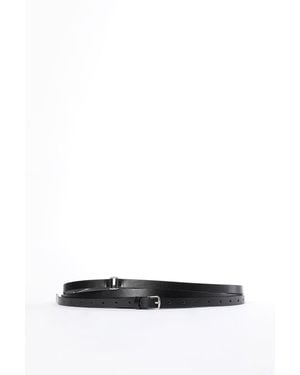 Ann Demeulemeester Kepa 1,5Cm Triple Wrap Belt Oily Calf Skin - Black